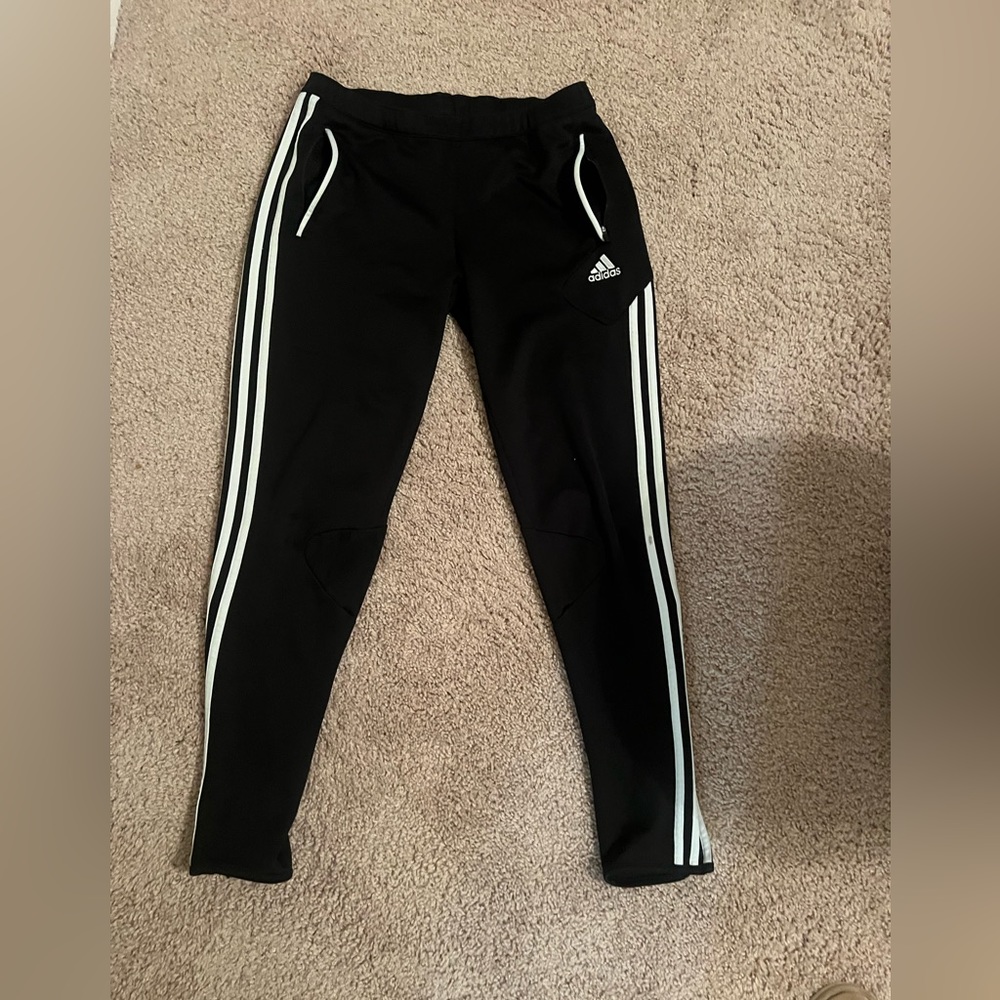 Black Adidas sweatpants